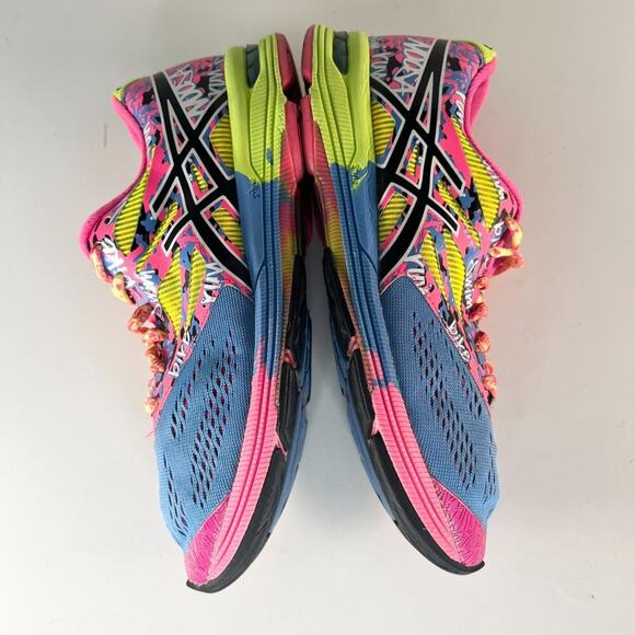 Asics Gel-Noosa Tri 10 Running Sneakers Shoes Neon Pink Blue Green Women 6 - Picture 6 of 14